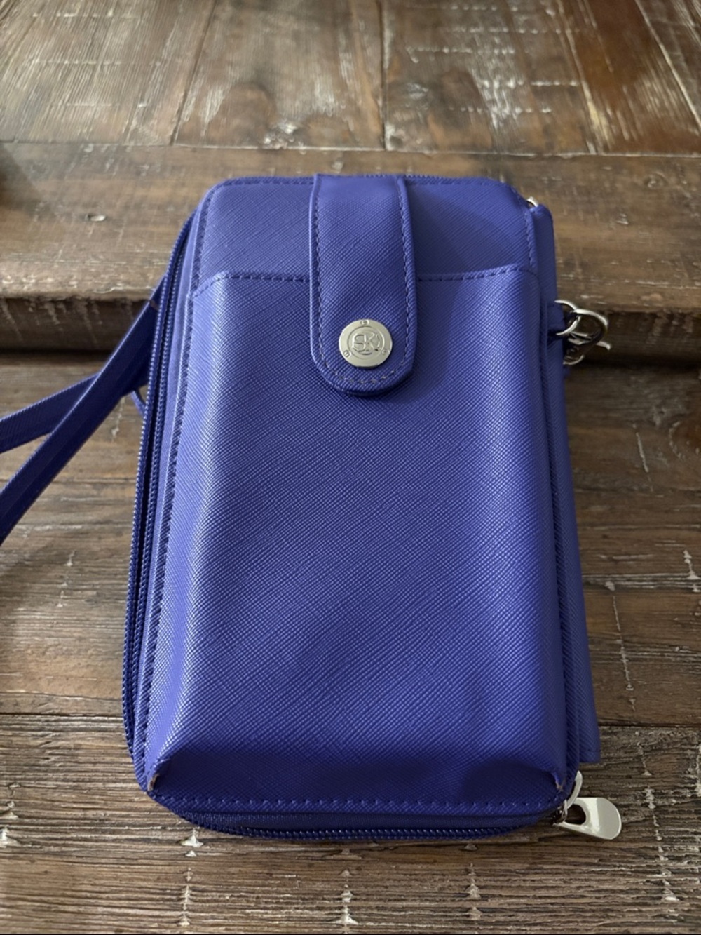 Purple Crossbody Phone Wallet Bag